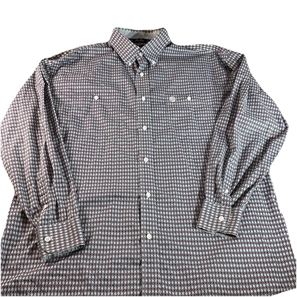 Wrangler George Strait Collection‎ XXL Men's Long Sleeve Shirt Western Cowboy